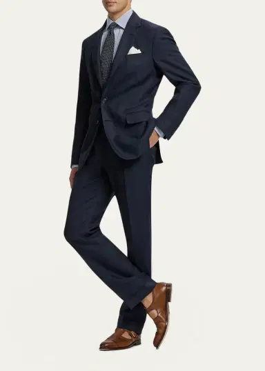 Ralph Lauren Purple Label Men's Kent Hand-Tailored Plaid Suit Jacket | Thumbnail 2 Ralph Lauren Purple Label Men's Kent Hand-Tailored Plaid Suit Jacket | Thumbnail 2