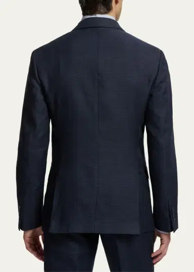 Ralph Lauren Purple Label Men's Kent Hand-Tailored Plaid Suit Jacket | Thumbnail 3 Ralph Lauren Purple Label Men's Kent Hand-Tailored Plaid Suit Jacket | Thumbnail 3