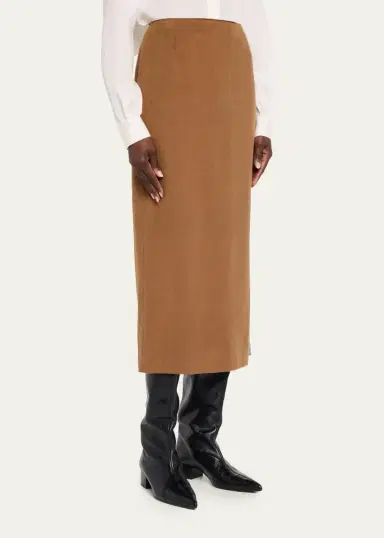Lafayette 148 New York Cashmere-Blend Midi Pencil Skirt | Thumbnail 8 Lafayette 148 New York Cashmere-Blend Midi Pencil Skirt | Thumbnail 8