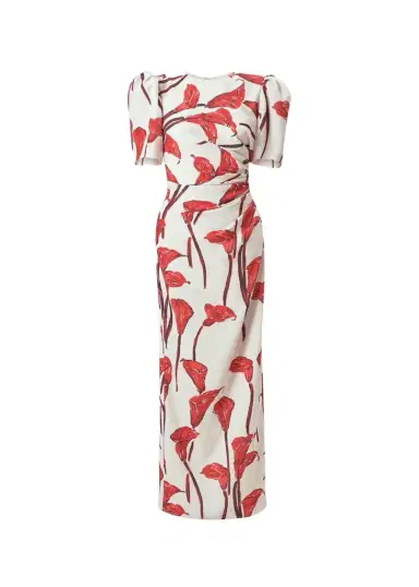 Carolina Herrera Calla Lily Ankle Length Dress | Thumbnail 1 Carolina Herrera Calla Lily Ankle Length Dress | Thumbnail 1