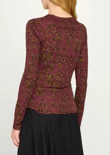 Ulla Johnson Asha Floral Jersey Top | Thumbnail 3 Ulla Johnson Asha Floral Jersey Top | Thumbnail 3