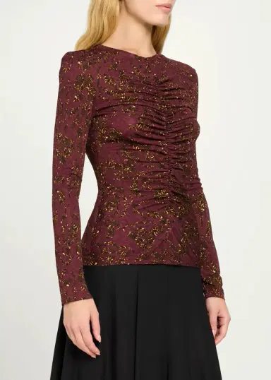 Ulla Johnson Asha Floral Jersey Top | Thumbnail 4 Ulla Johnson Asha Floral Jersey Top | Thumbnail 4