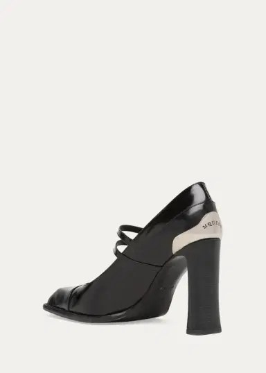 Alexander McQueen 95mm Niko Leather Mary Jane Pumps | Thumbnail 4 Alexander McQueen 95mm Niko Leather Mary Jane Pumps | Thumbnail 4