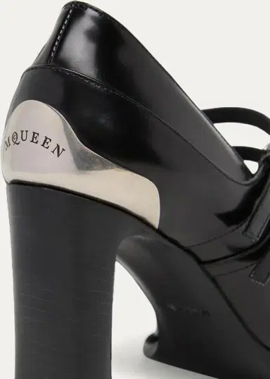 Alexander McQueen 95mm Niko Leather Mary Jane Pumps | Thumbnail 5 Alexander McQueen 95mm Niko Leather Mary Jane Pumps | Thumbnail 5