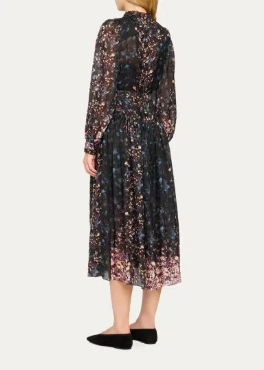 Ulla Johnson Tessa Floral Silk Midi Shirtdress | Thumbnail 3 Ulla Johnson Tessa Floral Silk Midi Shirtdress | Thumbnail 3