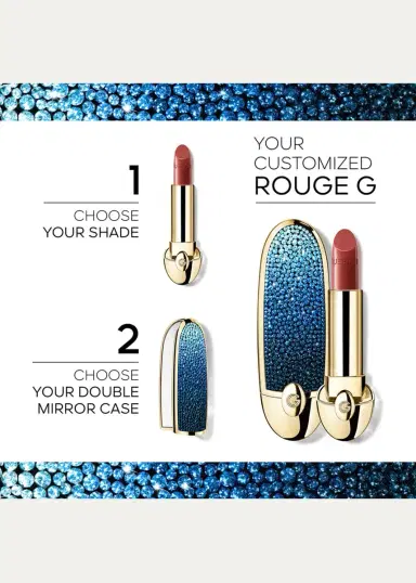 Guerlain Limited Edition L'Heure Bleue Rouge G Customizable Lipstick Case, Bleu Reverie | Thumbnail 2 Guerlain Limited Edition L'Heure Bleue Rouge G Customizable Lipstick Case, Bleu Reverie | Thumbnail 2