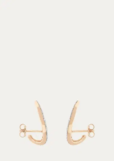 Marie Mas 14K Rose Gold Halo Diamond Climber Earrings, 0.5tcw | Thumbnail 3 Marie Mas 14K Rose Gold Halo Diamond Climber Earrings, 0.5tcw | Thumbnail 3