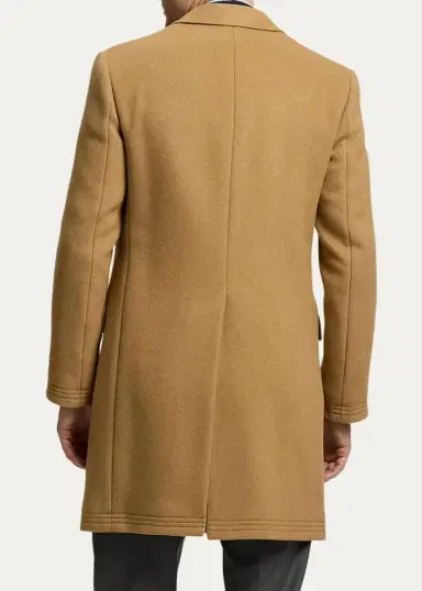 Ralph Lauren Purple Label Men's Kent Hand-Tailored Wool-Blend Top Coat | Thumbnail 3 Ralph Lauren Purple Label Men's Kent Hand-Tailored Wool-Blend Top Coat | Thumbnail 3