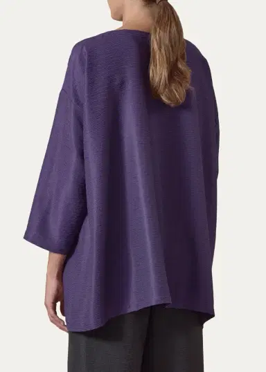 Eskandar Wide A-Line Scoop Neck Top - Long Length | Thumbnail 3 Eskandar Wide A-Line Scoop Neck Top - Long Length | Thumbnail 3