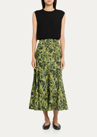 Ulla Johnson Clarisse Floral Trumpet Skirt | Thumbnail 2 Ulla Johnson Clarisse Floral Trumpet Skirt | Thumbnail 2