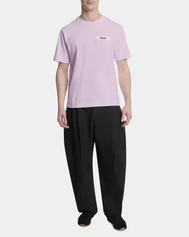 Jacquemus Men's Grosgrain Logo Crewneck T-Shirt | Thumbnail 2 Jacquemus Men's Grosgrain Logo Crewneck T-Shirt | Thumbnail 2