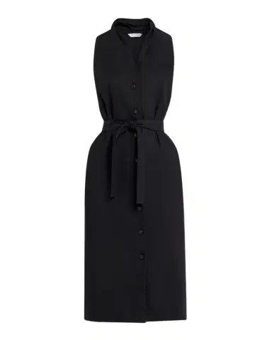 Max Mara Navetta Sleeveless Belted Linen Button-Front Midi Dress | Thumbnail 1 Max Mara Navetta Sleeveless Belted Linen Button-Front Midi Dress | Thumbnail 1