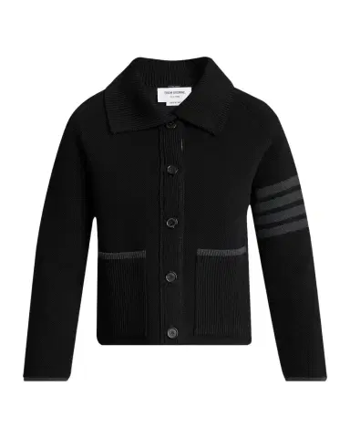 Thom Browne 4-Bar Stripe Cotton Pique Hybrid Polo Jacket | Thumbnail 1 Thom Browne 4-Bar Stripe Cotton Pique Hybrid Polo Jacket | Thumbnail 1