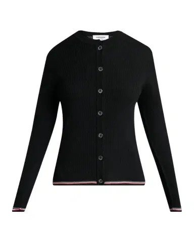 Thom Browne Rib-Knit Wool Cardigan | Thumbnail 1 Thom Browne Rib-Knit Wool Cardigan | Thumbnail 1