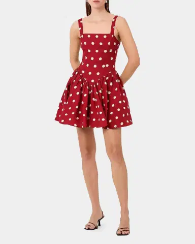 NICHOLAS Vittoria Polka Dot Flounce Mini Dress | Thumbnail 2 NICHOLAS Vittoria Polka Dot Flounce Mini Dress | Thumbnail 2