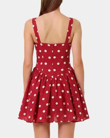 NICHOLAS Vittoria Polka Dot Flounce Mini Dress | Thumbnail 3 NICHOLAS Vittoria Polka Dot Flounce Mini Dress | Thumbnail 3