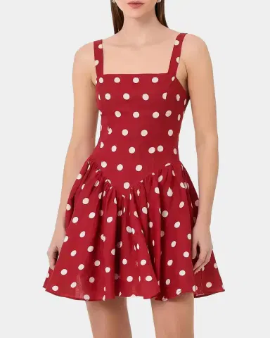 NICHOLAS Vittoria Polka Dot Flounce Mini Dress | Thumbnail 4 NICHOLAS Vittoria Polka Dot Flounce Mini Dress | Thumbnail 4