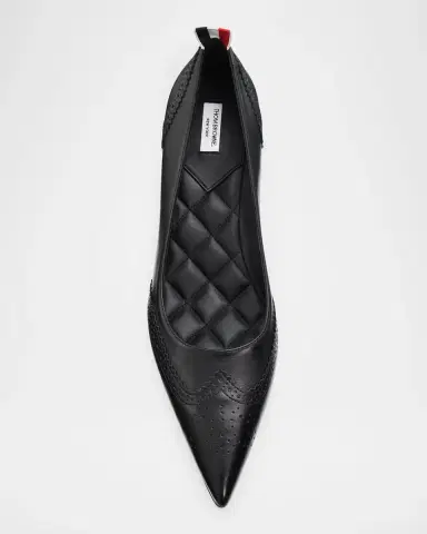 Thom Browne 50mm Wingtip Leather Pumps | Thumbnail 6 Thom Browne 50mm Wingtip Leather Pumps | Thumbnail 6