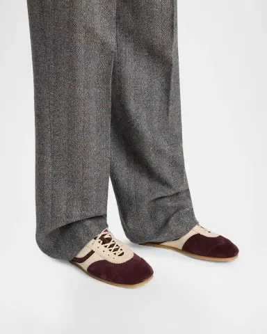 Dries Van Noten Men's Mosaicon T-Toe Suede Low-Top Sneakers | Thumbnail 2 Dries Van Noten Men's Mosaicon T-Toe Suede Low-Top Sneakers | Thumbnail 2