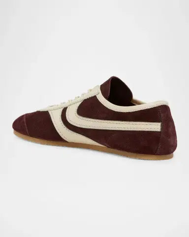 Dries Van Noten Men's Mosaicon T-Toe Suede Low-Top Sneakers | Thumbnail 4 Dries Van Noten Men's Mosaicon T-Toe Suede Low-Top Sneakers | Thumbnail 4