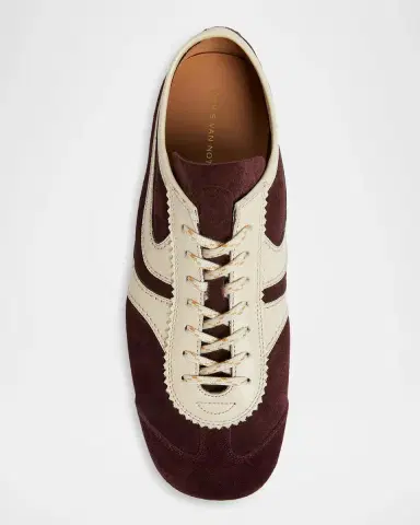 Dries Van Noten Men's Mosaicon T-Toe Suede Low-Top Sneakers | Thumbnail 6 Dries Van Noten Men's Mosaicon T-Toe Suede Low-Top Sneakers | Thumbnail 6