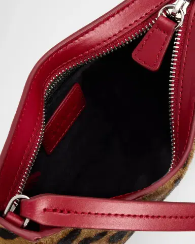 Staud Ollie Cheetah-Print Calf Hair Shoulder Bag | Thumbnail 4 Staud Ollie Cheetah-Print Calf Hair Shoulder Bag | Thumbnail 4