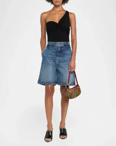 Staud Ollie Cheetah-Print Calf Hair Shoulder Bag | Thumbnail 5 Staud Ollie Cheetah-Print Calf Hair Shoulder Bag | Thumbnail 5