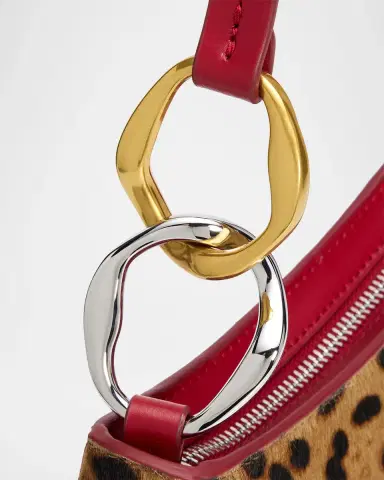 Staud Ollie Cheetah-Print Calf Hair Shoulder Bag | Thumbnail 6 Staud Ollie Cheetah-Print Calf Hair Shoulder Bag | Thumbnail 6