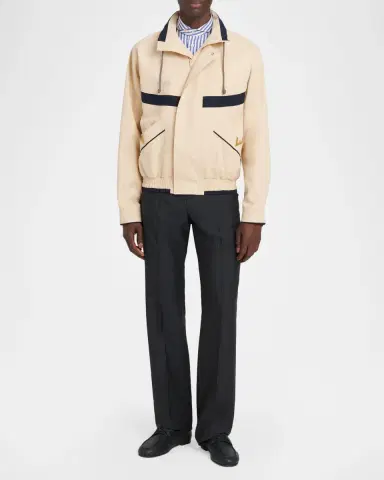 Valentino Garavani Men's Giubbino VGold Twill Blouson | Thumbnail 2 Valentino Garavani Men's Giubbino VGold Twill Blouson | Thumbnail 2