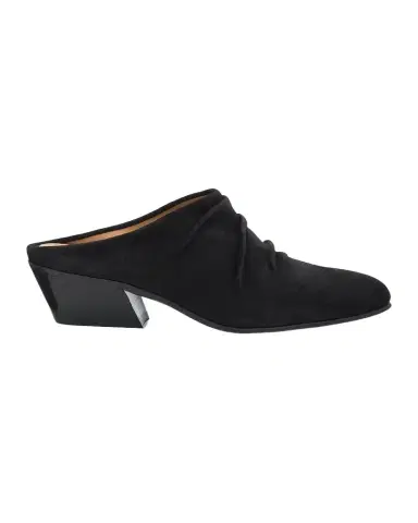 PEDRO GARCIA Helenka 30MM Ruched Suede Mules | Thumbnail 1 PEDRO GARCIA Helenka 30MM Ruched Suede Mules | Thumbnail 1
