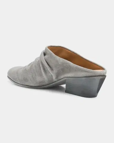 PEDRO GARCIA Helenka 30MM Ruched Suede Mules | Thumbnail 3 PEDRO GARCIA Helenka 30MM Ruched Suede Mules | Thumbnail 3