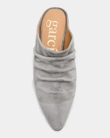 PEDRO GARCIA Helenka 30MM Ruched Suede Mules | Thumbnail 5 PEDRO GARCIA Helenka 30MM Ruched Suede Mules | Thumbnail 5