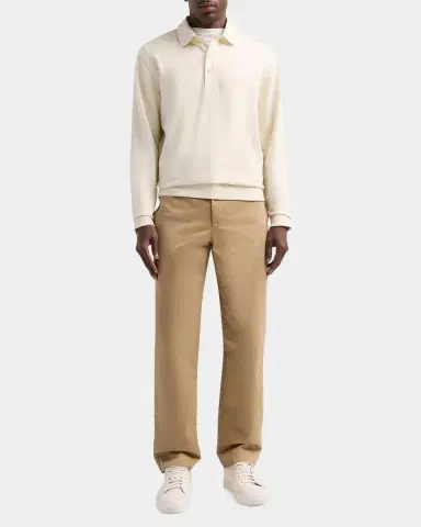 Vince Men's French Terry Polo Sweatshirt | Thumbnail 2 Vince Men's French Terry Polo Sweatshirt | Thumbnail 2