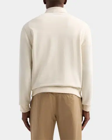 Vince Men's French Terry Polo Sweatshirt | Thumbnail 4 Vince Men's French Terry Polo Sweatshirt | Thumbnail 4