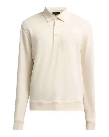 Vince Men's French Terry Polo Sweatshirt | Thumbnail 1 Vince Men's French Terry Polo Sweatshirt | Thumbnail 1