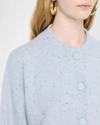 Frame The Lightweight Cashmere Crewneck Cardigan | Thumbnail 5 Frame The Lightweight Cashmere Crewneck Cardigan | Thumbnail 5