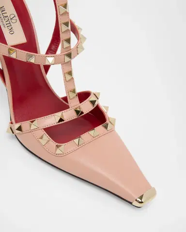 Valentino Garavani Rockstud 100mm Studded Leather Strappy Pumps | Thumbnail 5 Valentino Garavani Rockstud 100mm Studded Leather Strappy Pumps | Thumbnail 5
