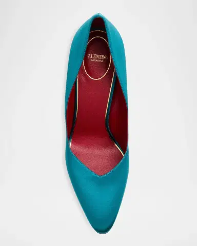 Valentino Garavani Satin Stiletto Pump | Thumbnail 4 Valentino Garavani Satin Stiletto Pump | Thumbnail 4