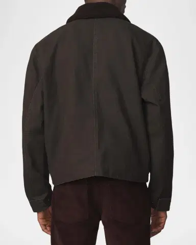 Joe's Jeans Men's Canvas Sherpa-Collar Shirt Jacket | Thumbnail 3 Joe's Jeans Men's Canvas Sherpa-Collar Shirt Jacket | Thumbnail 3