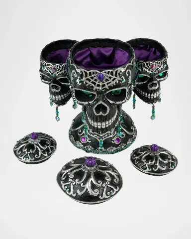Katherine 's Collection Tri-Skull Candy Bowls Halloween Decor | Thumbnail 5 Katherine 's Collection Tri-Skull Candy Bowls Halloween Decor | Thumbnail 5