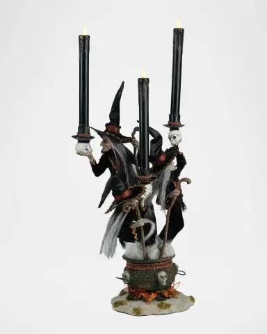 Katherine 's Collection Witching Hour Witchy Witches Candelabra | Thumbnail 2 Katherine 's Collection Witching Hour Witchy Witches Candelabra | Thumbnail 2