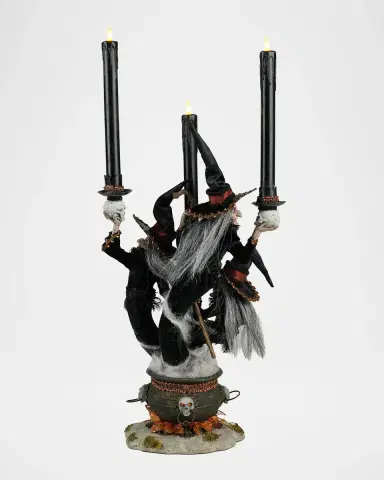 Katherine 's Collection Witching Hour Witchy Witches Candelabra | Thumbnail 4 Katherine 's Collection Witching Hour Witchy Witches Candelabra | Thumbnail 4