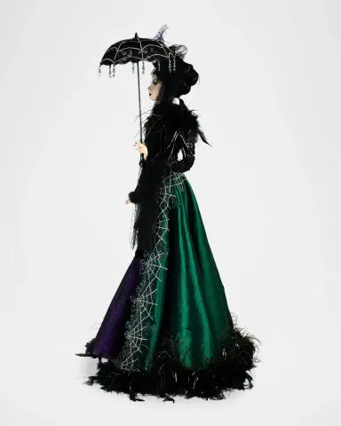 Katherine 's Collection Enchanted Emerald Widow Lady Emeralda Evermourn Tabletop Doll | Thumbnail 3 Katherine 's Collection Enchanted Emerald Widow Lady Emeralda Evermourn Tabletop Doll | Thumbnail 3