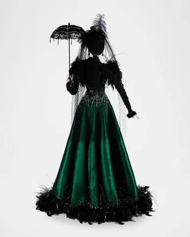 Katherine 's Collection Enchanted Emerald Widow Lady Emeralda Evermourn Tabletop Doll | Thumbnail 4 Katherine 's Collection Enchanted Emerald Widow Lady Emeralda Evermourn Tabletop Doll | Thumbnail 4