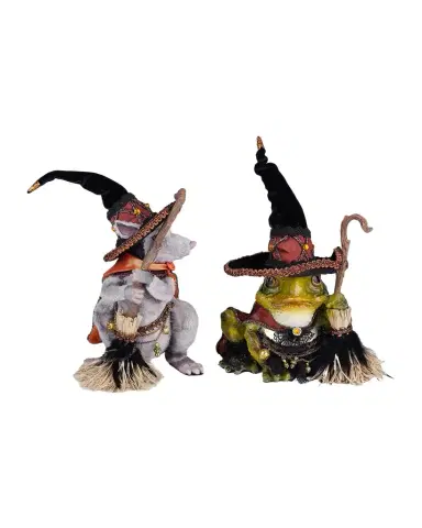 Katherine 's Collection Witching Hour 2-Piece Rat & Frog Tabletop Doll Set | Thumbnail 1 Katherine 's Collection Witching Hour 2-Piece Rat & Frog Tabletop Doll Set | Thumbnail 1