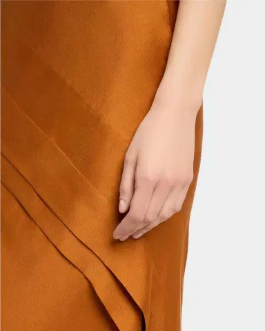 Saint Laurent Sleeveless Draped Silk Tank Dress | Thumbnail 5 Saint Laurent Sleeveless Draped Silk Tank Dress | Thumbnail 5