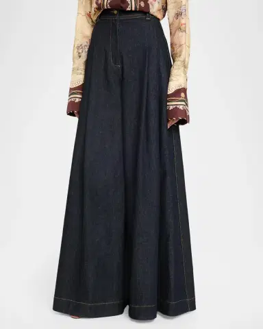 Zimmermann Valiant Denim Tailored Jeans | Thumbnail 4 Zimmermann Valiant Denim Tailored Jeans | Thumbnail 4