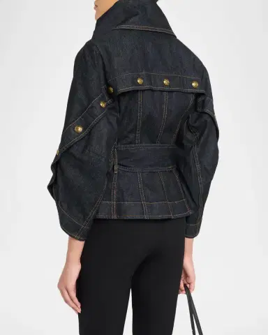 Zimmermann Valiant Denim Buttoned Jacket | Thumbnail 3 Zimmermann Valiant Denim Buttoned Jacket | Thumbnail 3