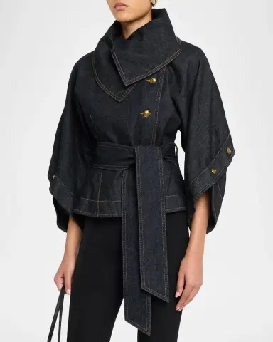 Zimmermann Valiant Denim Buttoned Jacket | Thumbnail 4 Zimmermann Valiant Denim Buttoned Jacket | Thumbnail 4