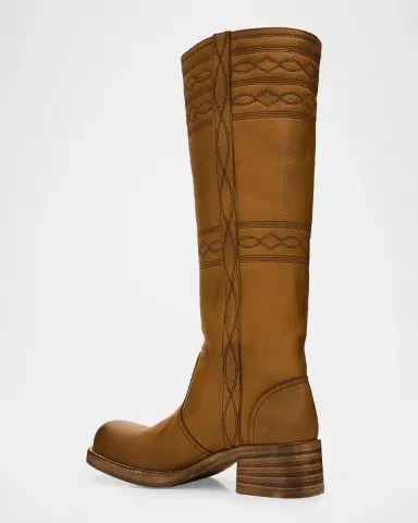 Miu Miu 50mm Western Leather Knee-High Boots | Thumbnail 3 Miu Miu 50mm Western Leather Knee-High Boots | Thumbnail 3